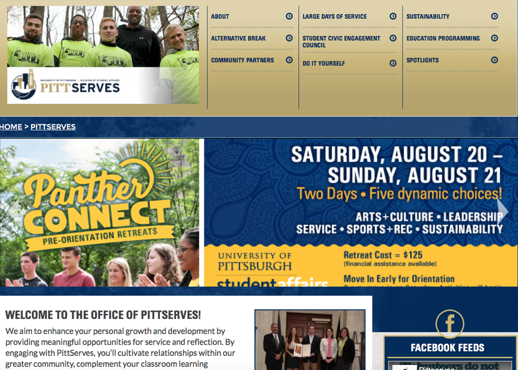 Pitt Make a Difference Day (PMADD) All Campuses myPitt